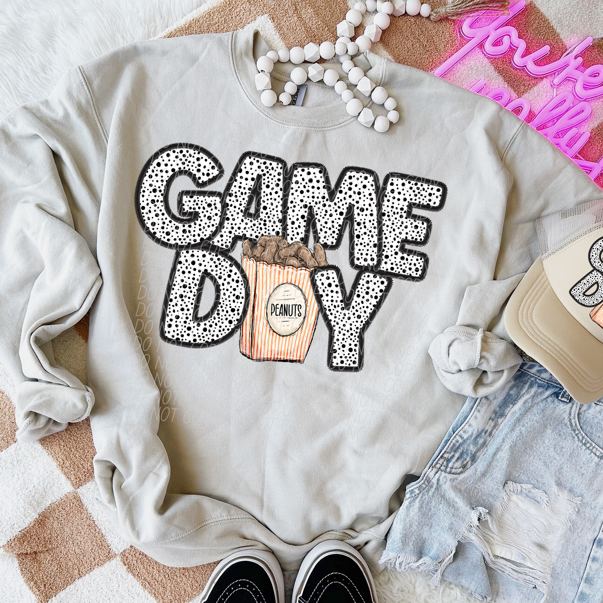 Game Day Peanuts Dotted 66179 DTF transfer