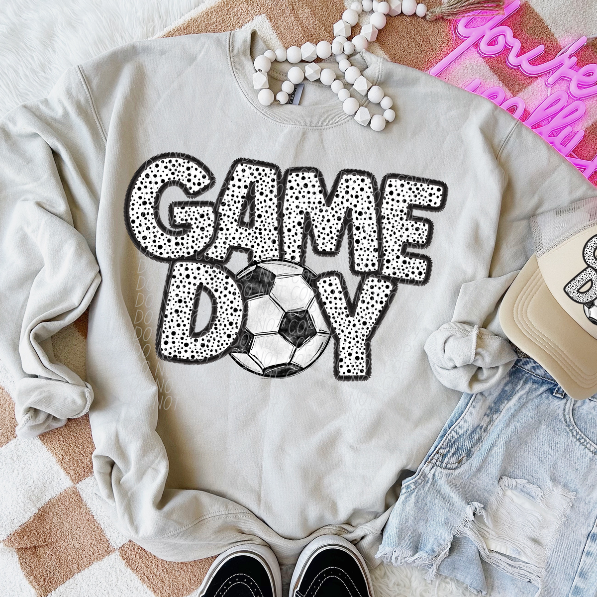 Game Day Soccer Dotted 66182 DTF transfer