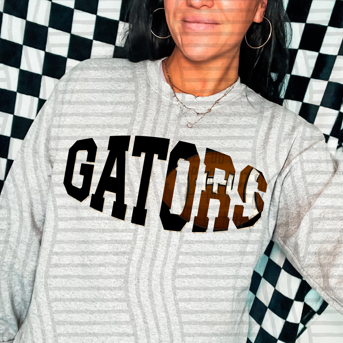 Gators varsity clipped football (Caplinger) DTF transfer