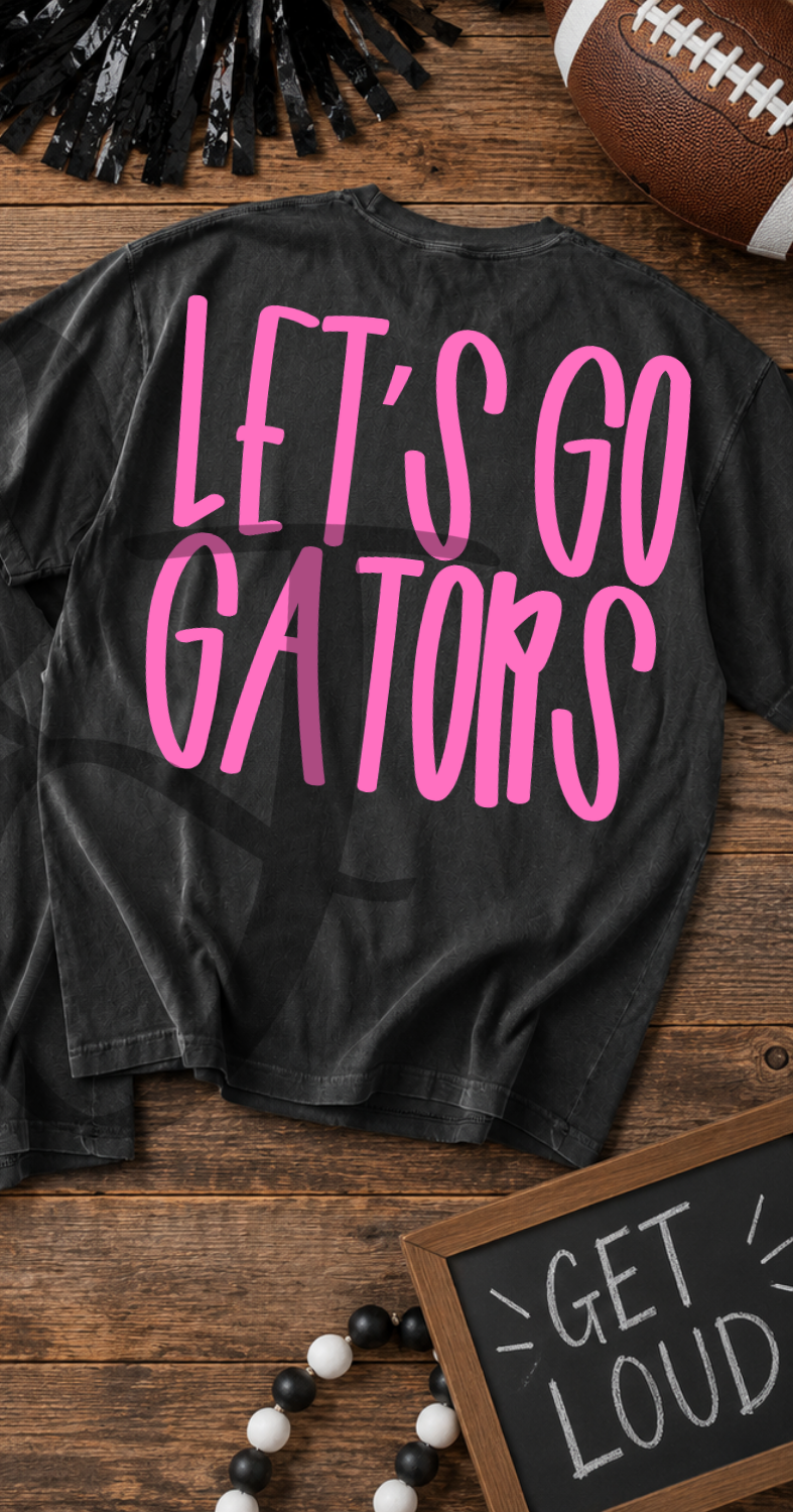 Lets go gators- pink (Parker) DTF Transfer