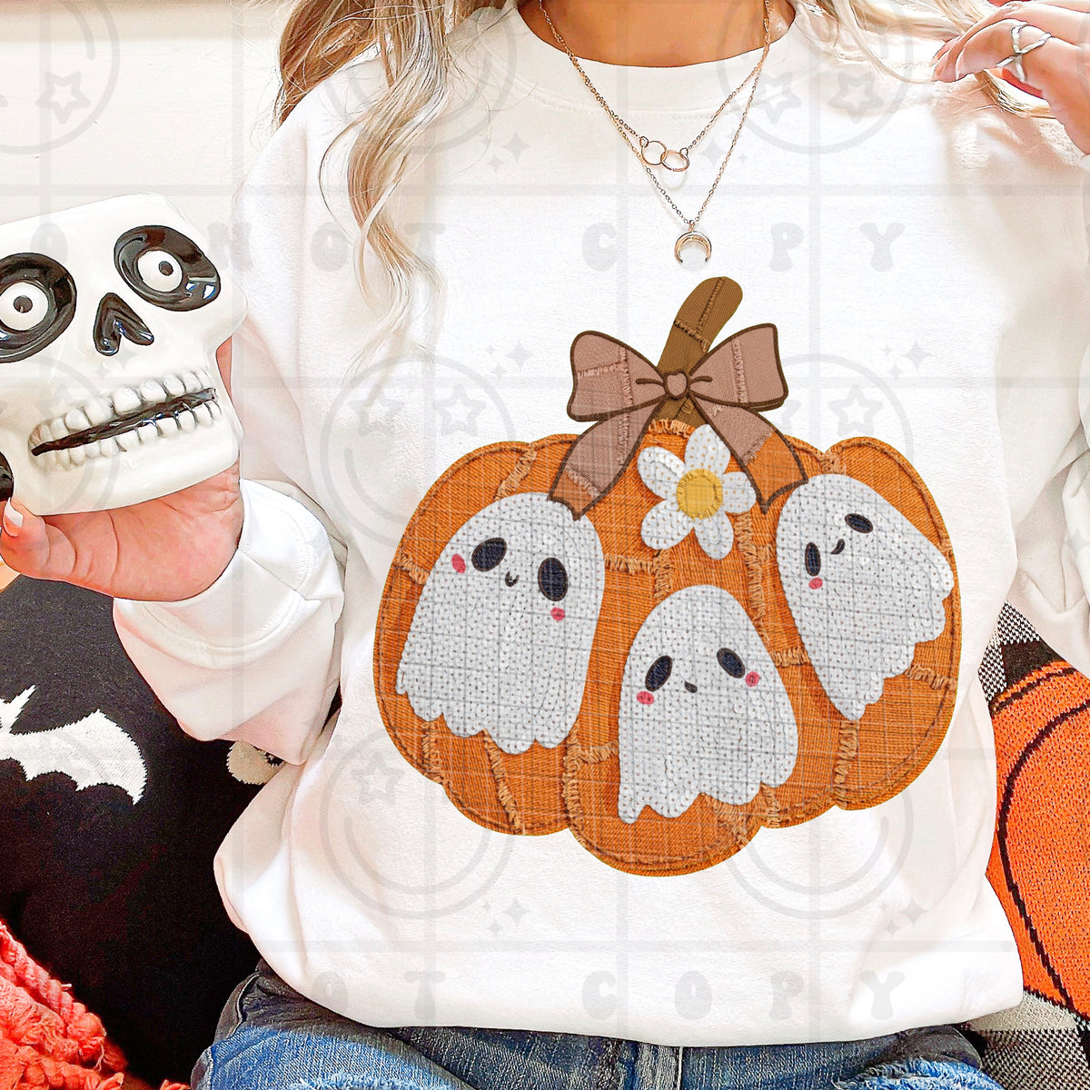 ghostie pumpkin (HW) DTF Transfer