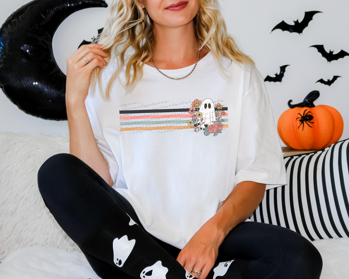Ghost Retro Stripes 54216 DTF transfer