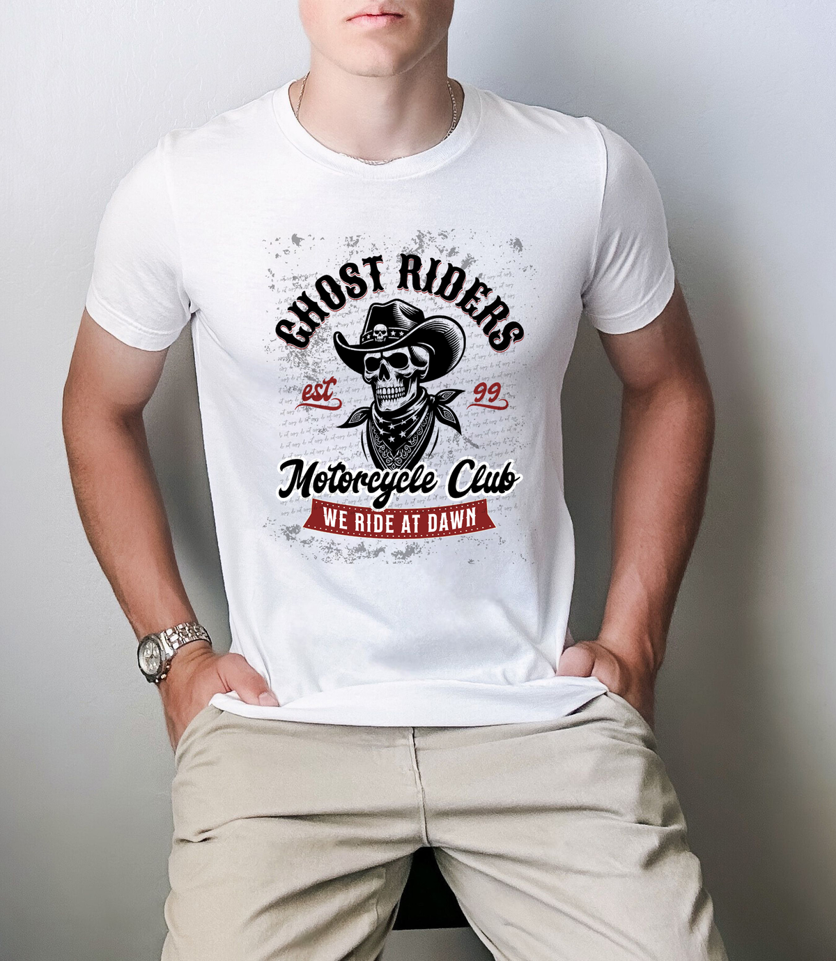 Ghost Riders Motorcycle Club We Ride At Dawn 59571 DTF transfer