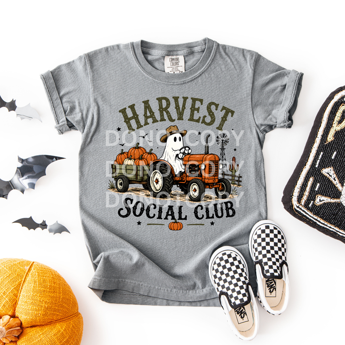 Harvest social club ghost riding tractor (CSG) DTF Transfer