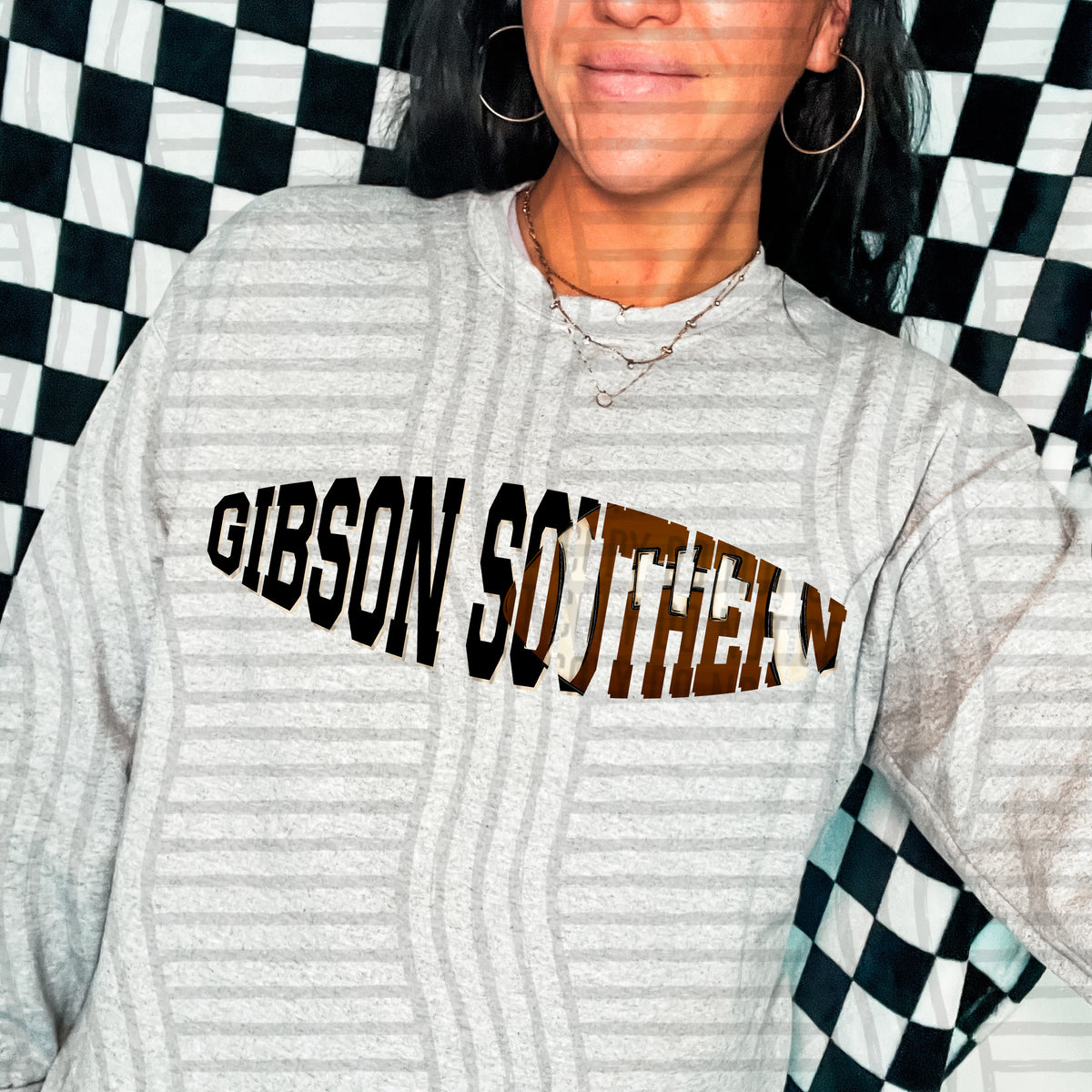 Gibson Southern varsity clipped football (Caplinger) DTF transfer