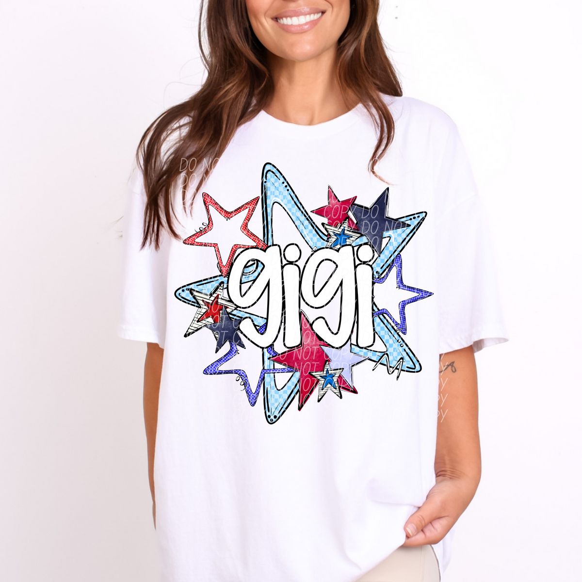GIGI fourth of July stars (CITY) DTF transfer