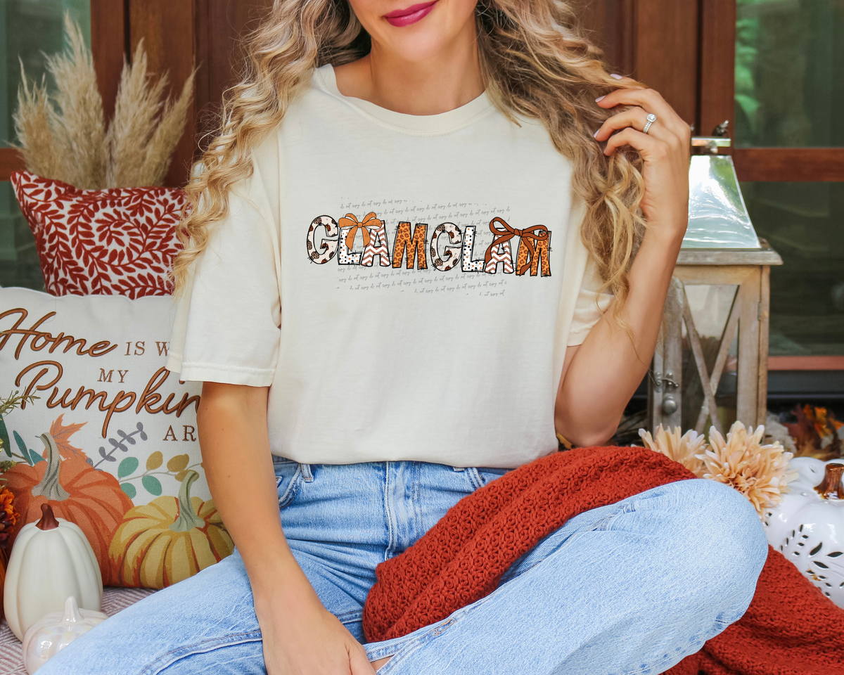 Glam Glam Pumpkin Leopard Polka Dots 61870 DTF transfer