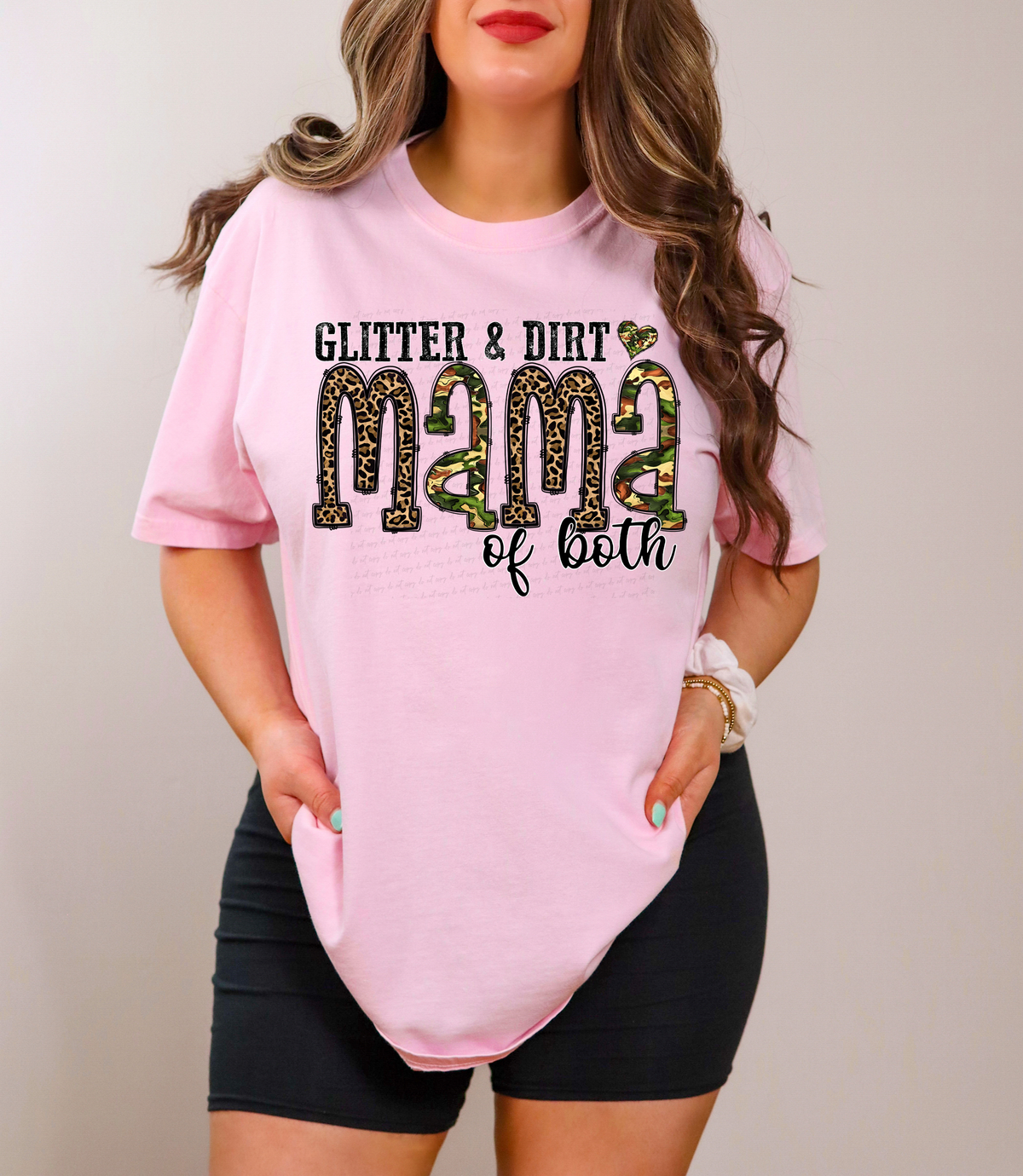 Glitter and Dirt Mama of Both 116227 DTF Transfer