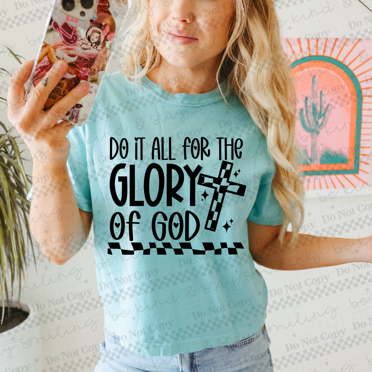 Do it all for the glory of god (CMLD) 107087 DTF transfer