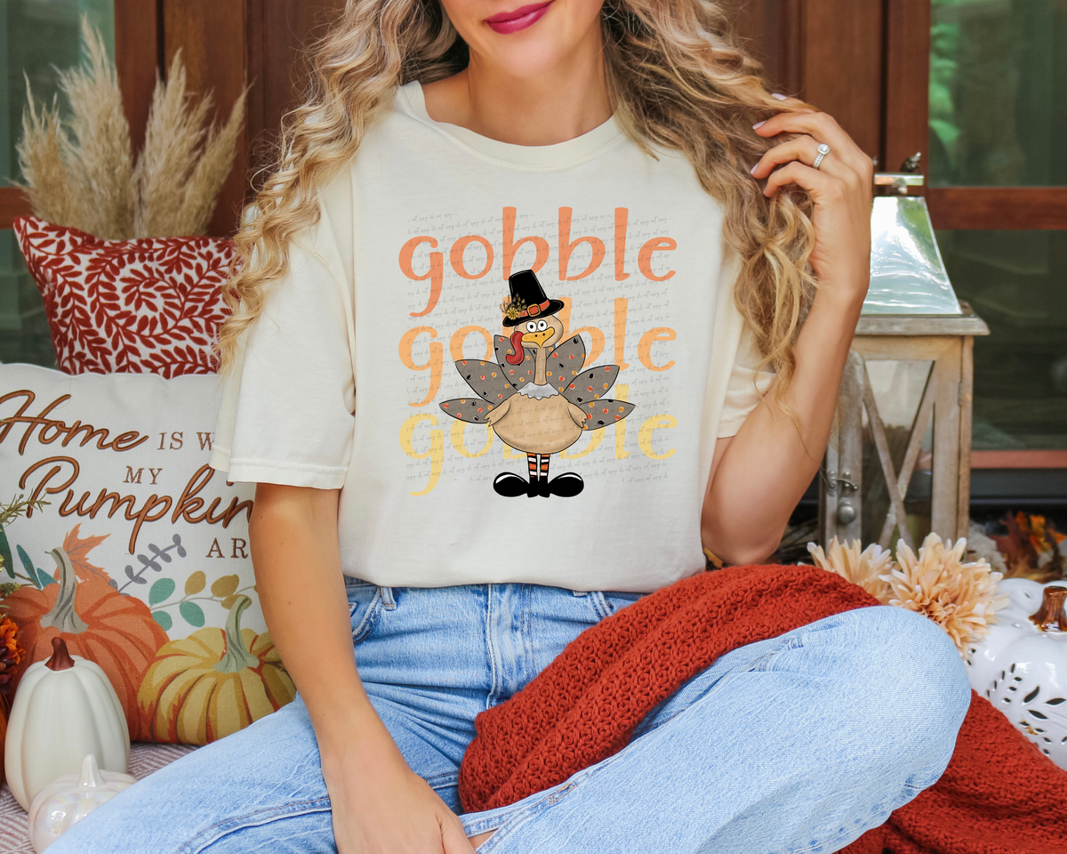 Gobble gobble gobble turkey exclusive 115202 DTF Transfer