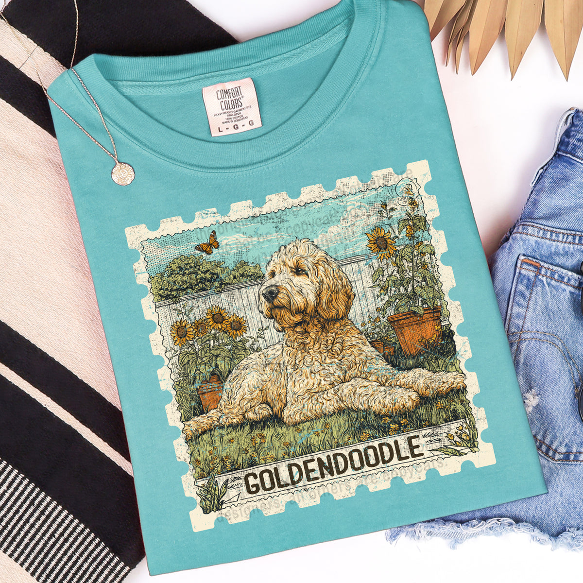 Golden Doodle stamp (TTD) DTF transfer