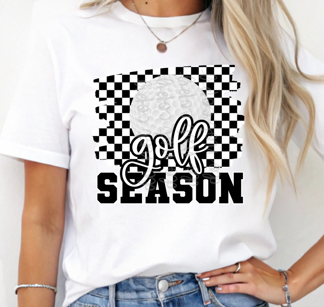Golf Season Checkered (PARKER) DTF transfer