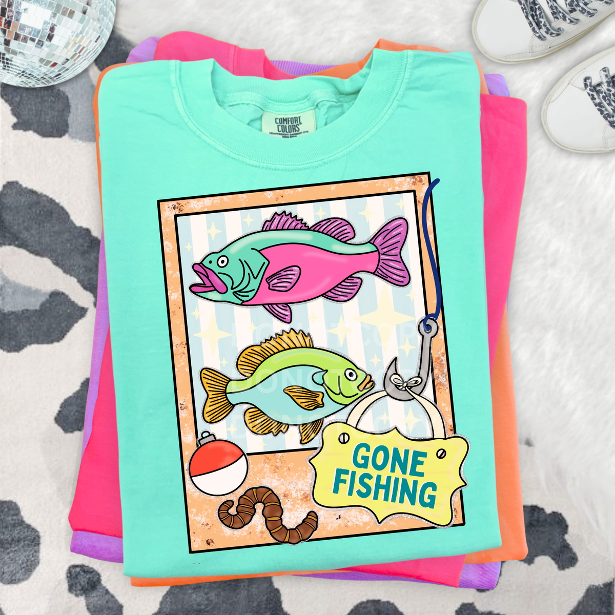 Gone fishing polaroid (CSG) DTF Transfer