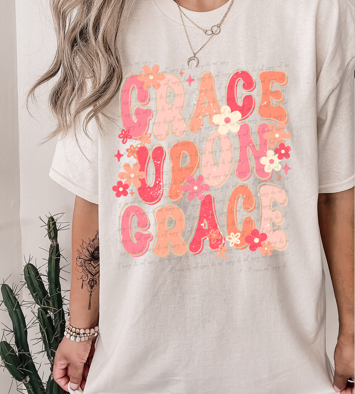 Grace upon grace groovy 28829 DTF Transfer