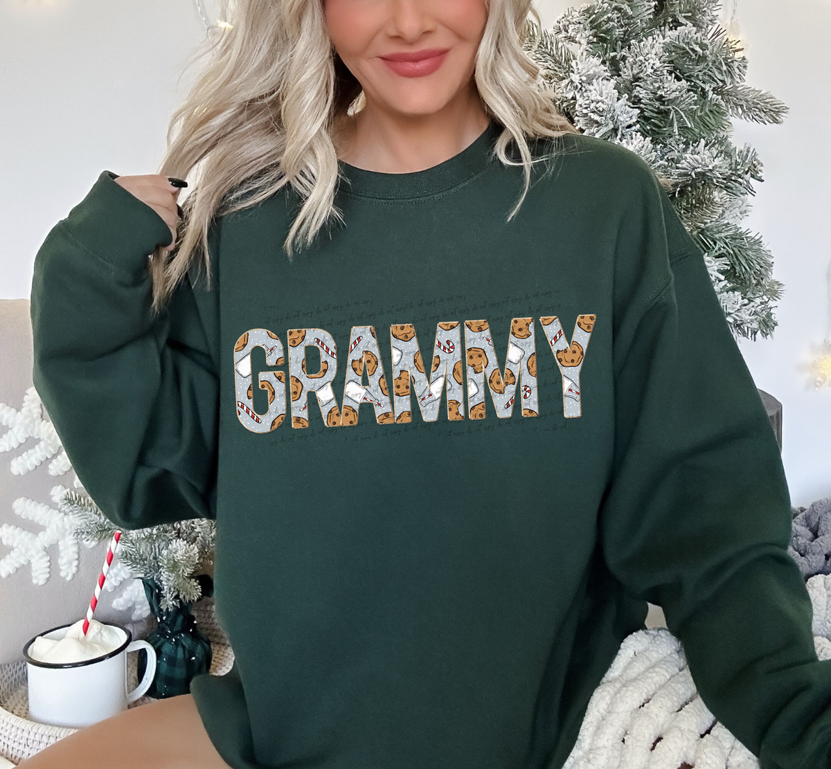 Grammy Cookies Candy Cane 61874 DTF transfer