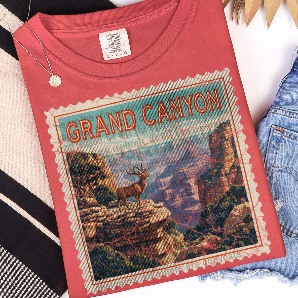 Grand Canyon vintage stamp (TTD) DTF transfer