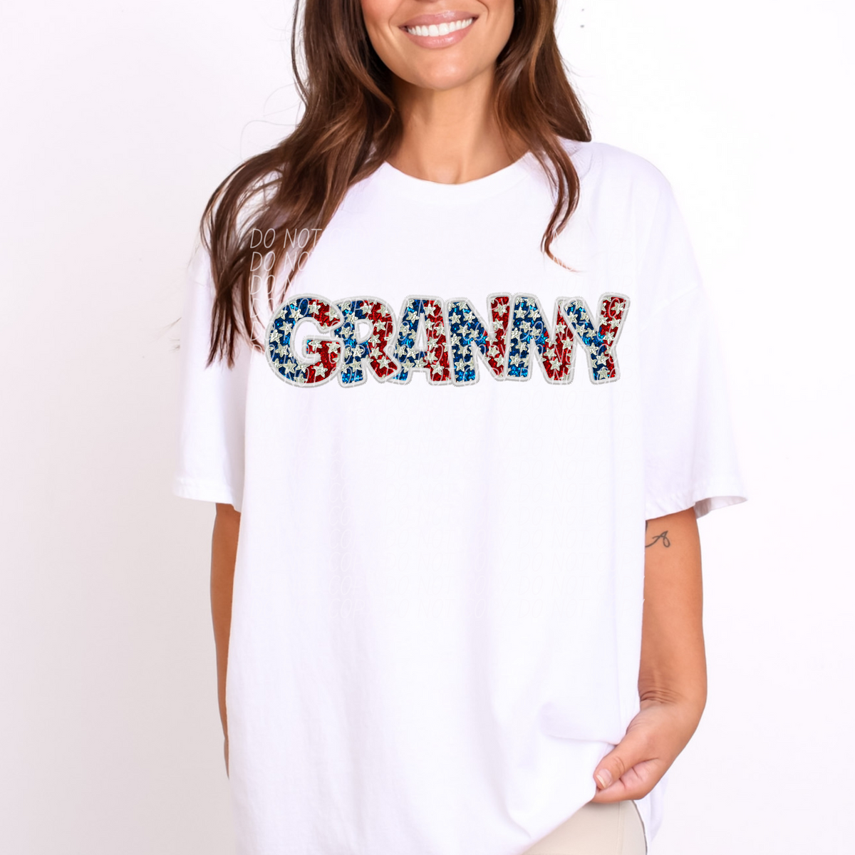 Granny Glitter Stars (CITY) DTF transfer