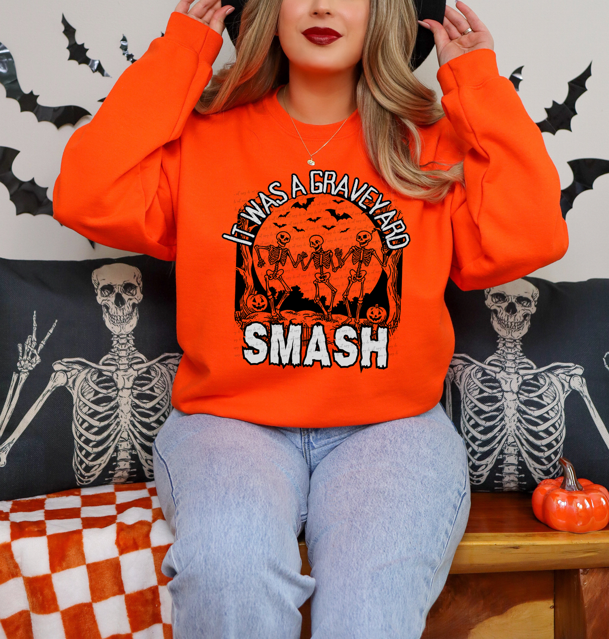 It Was A Graveyard Smash Skeletons 54219 DTF transfer