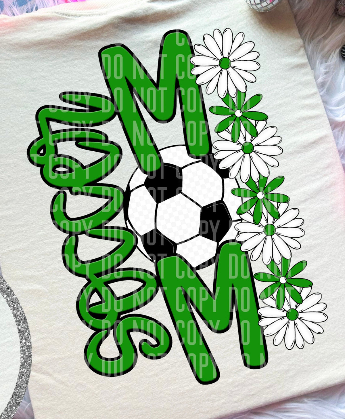 Soccer Mom Green BACK (Caplinger) DTF transfer