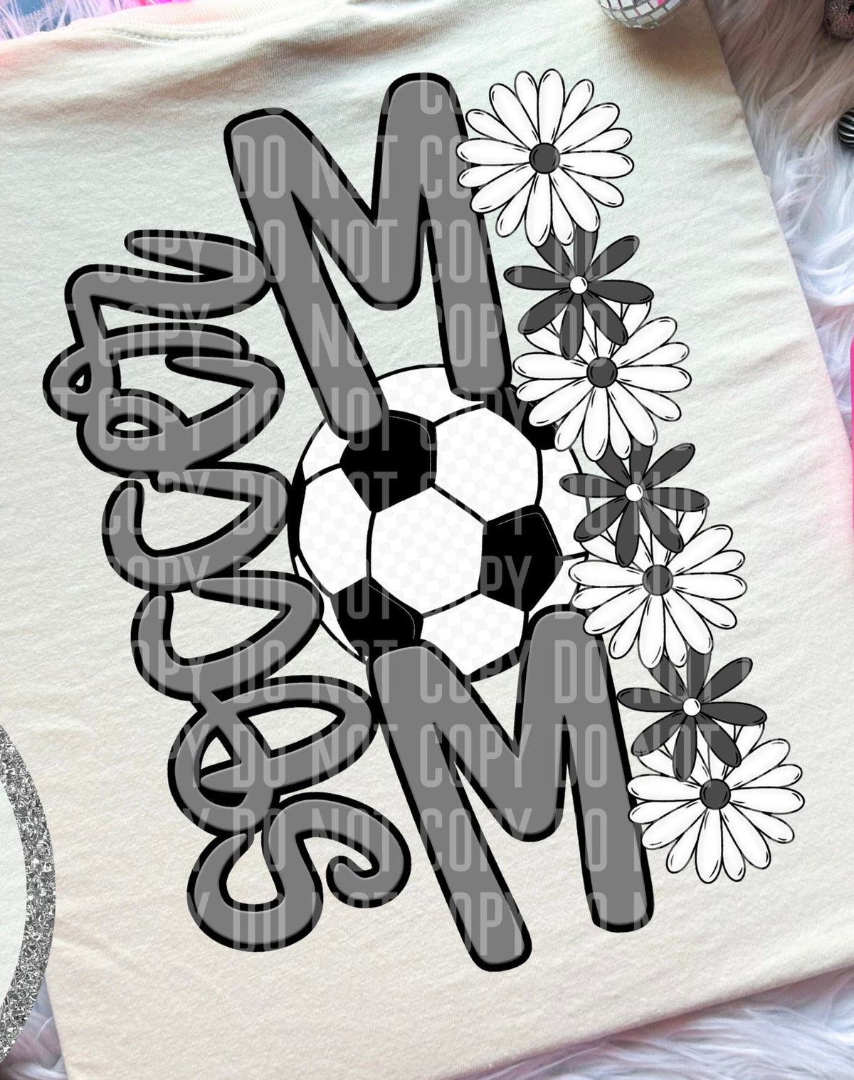 Soccer Mom Grey BACK (Caplinger) DTF transfer