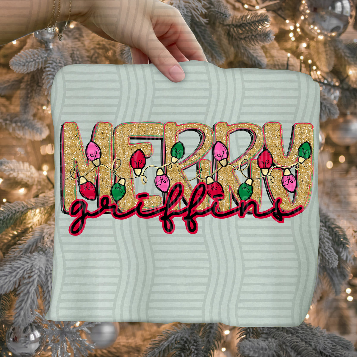 griffins merry with lights (caplinger) DTF Transfer