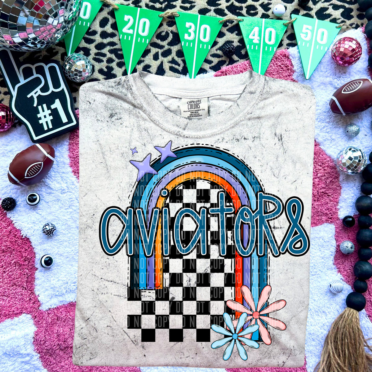 Aviators Half Rainbow 54640 DTF transfer