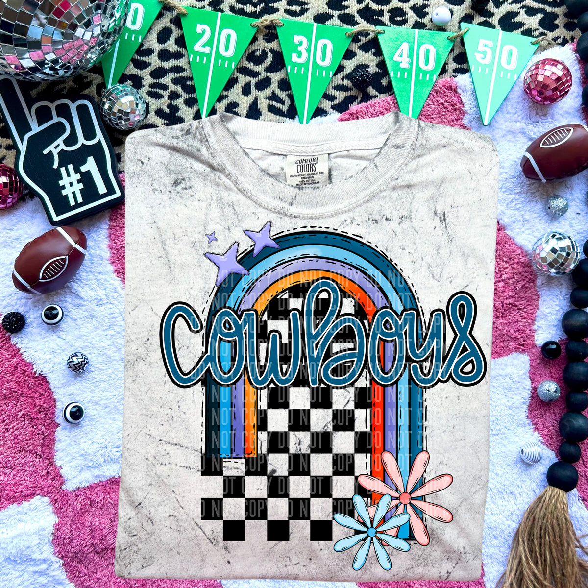 Cowboys Half Rainbow 54663 DTF transfer