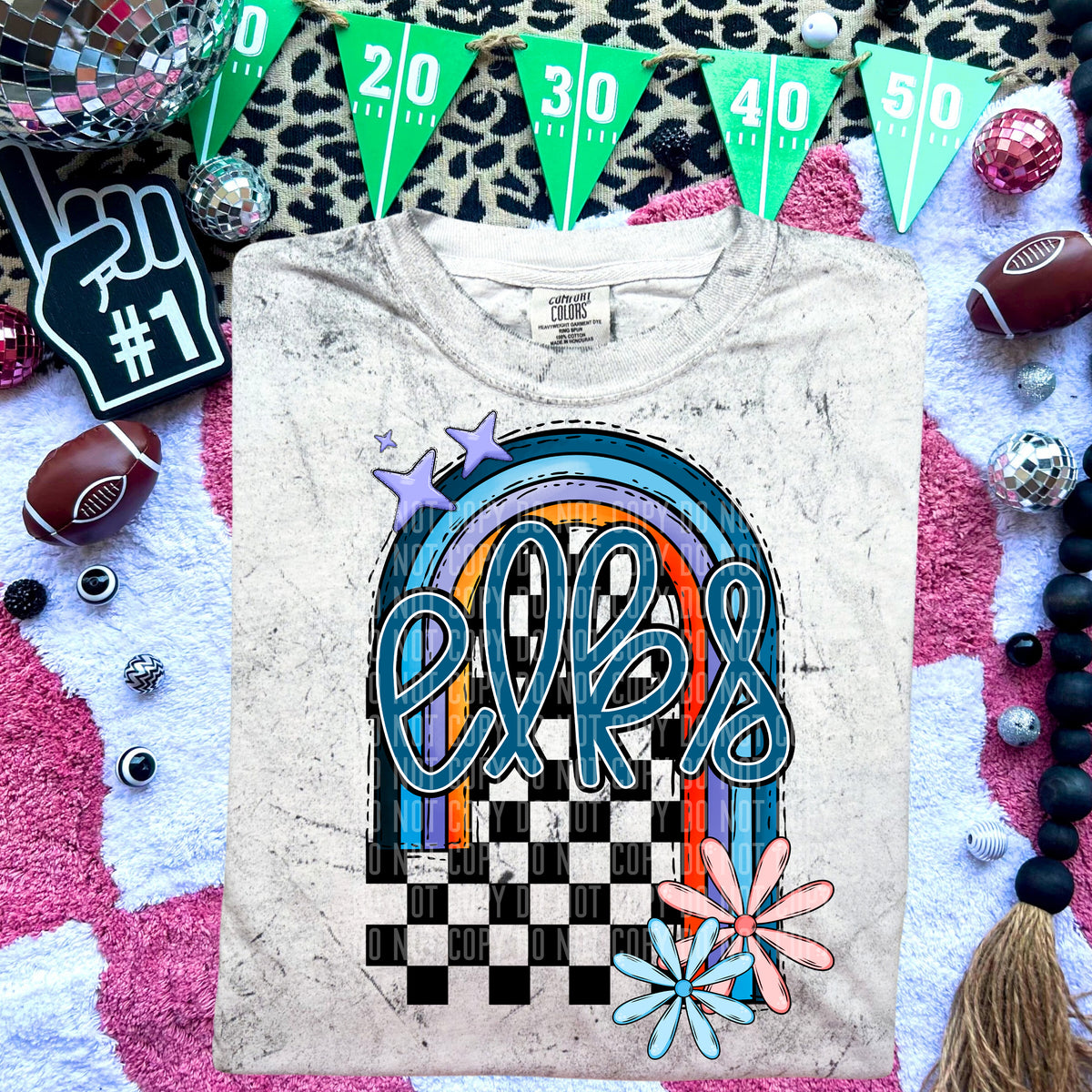Elks Half Rainbow 54673 DTF transfer