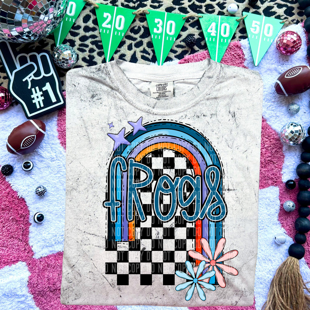 Frogs Half Rainbow 54677 DTF transfer