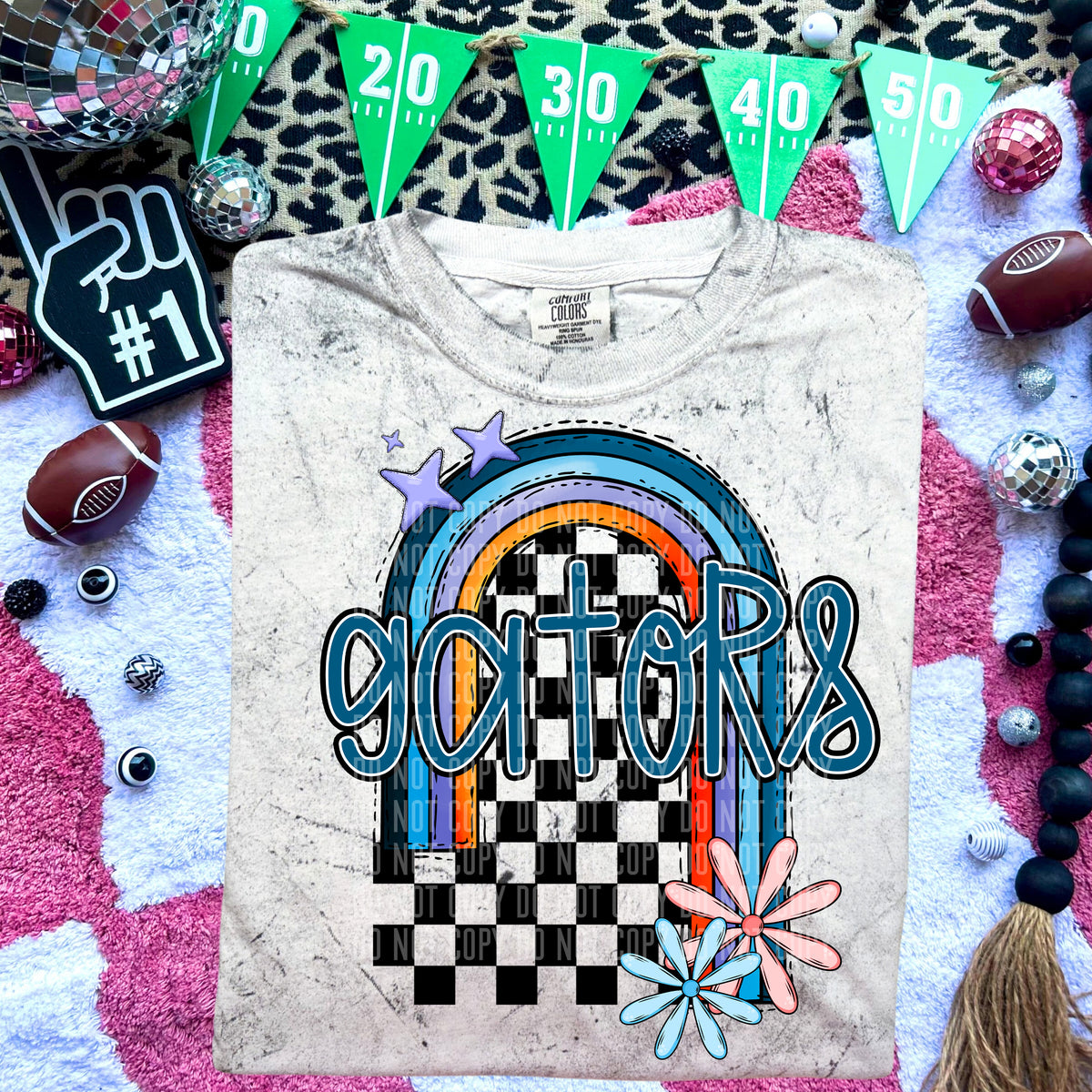Gators Half Rainbow 54678 DTF transfer