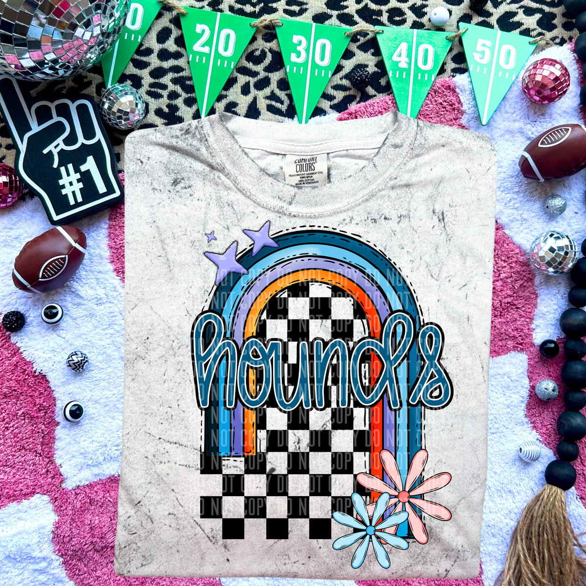 Hounds Half Rainbow 54686 DTF transfer
