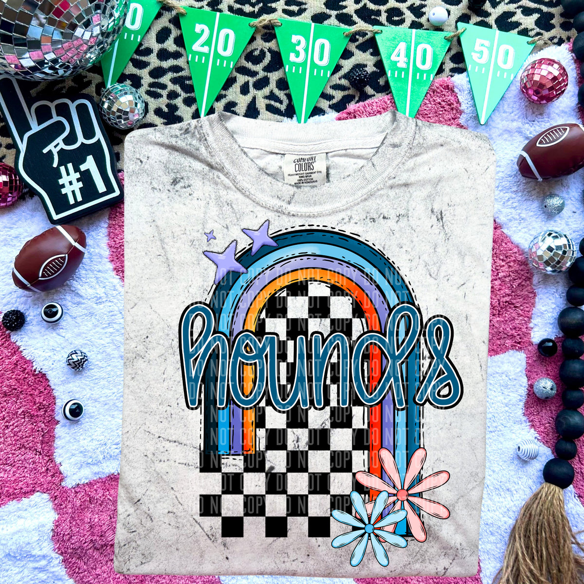 Hounds Half Rainbow 54687 DTF transfer