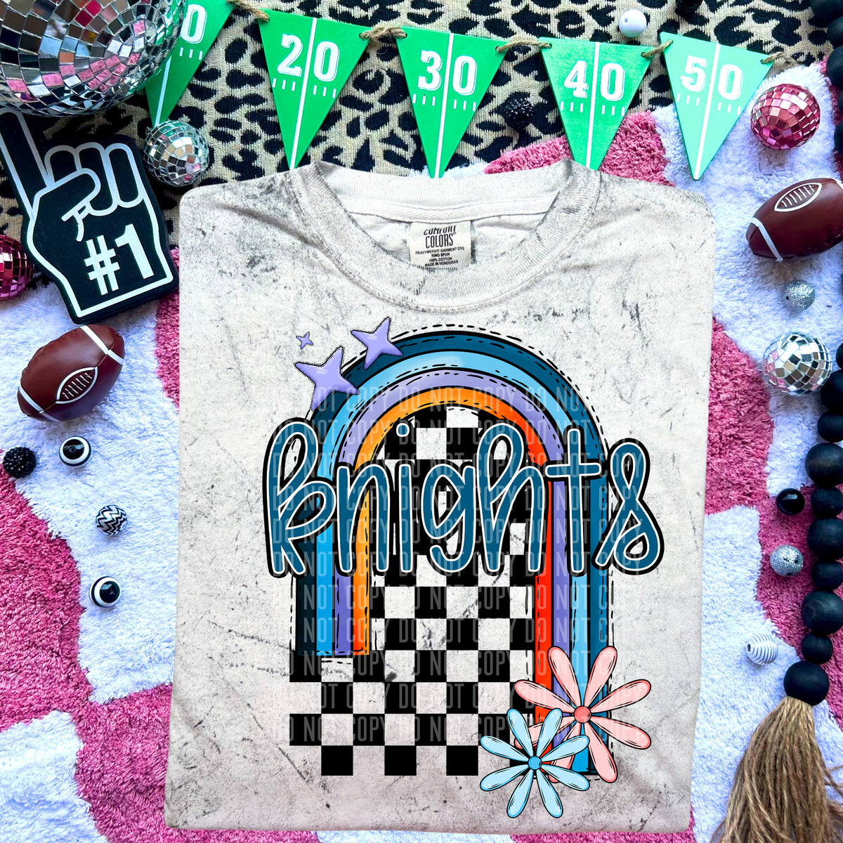 Knights Half Rainbow 54694 DTF transfer