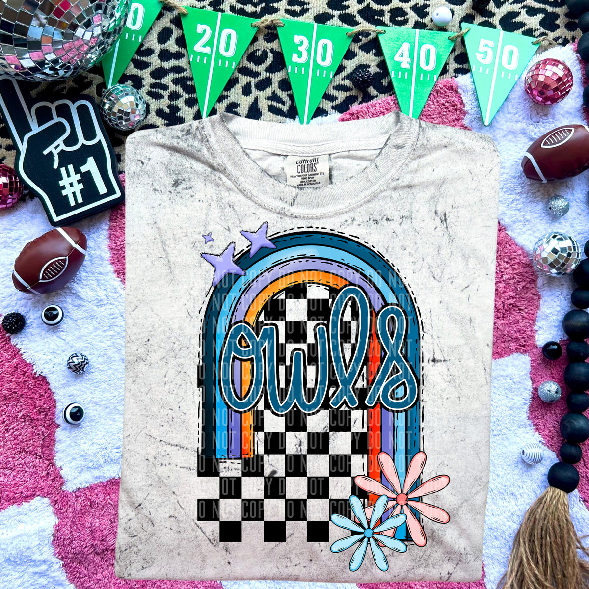 Owls Half Rainbow 54707 DTF transfer