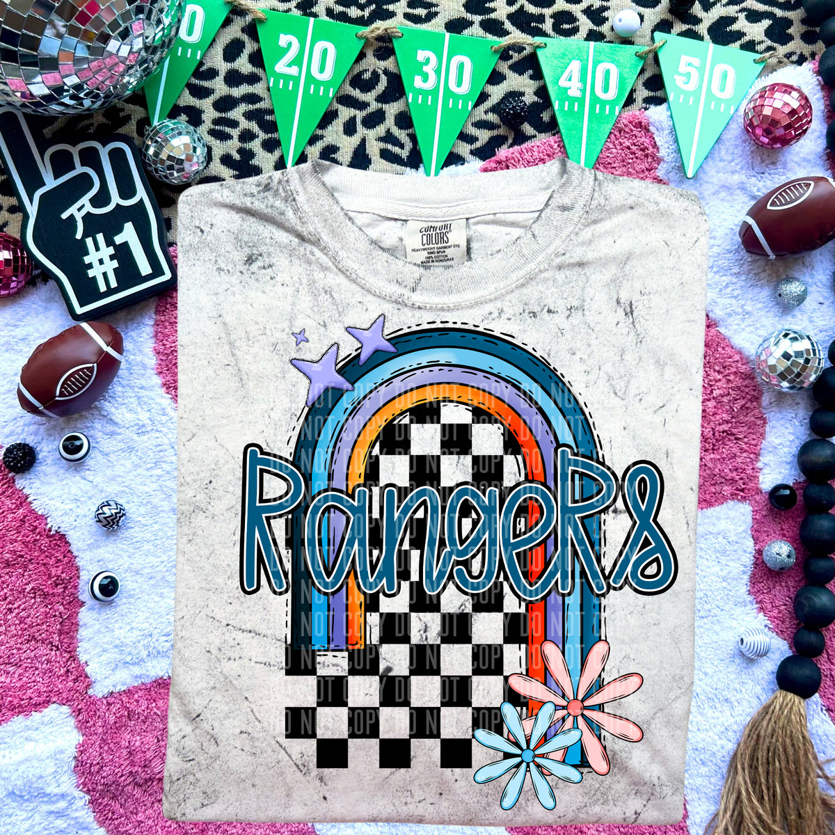 Rangers Half Rainbow 54724 DTF transfer