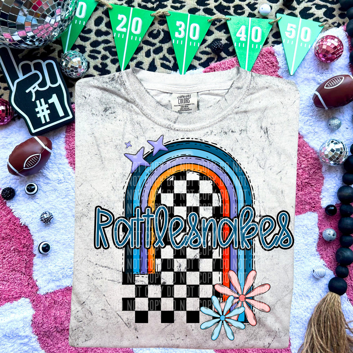 Rattlesnakes Half Rainbow 54725 DTF transfer