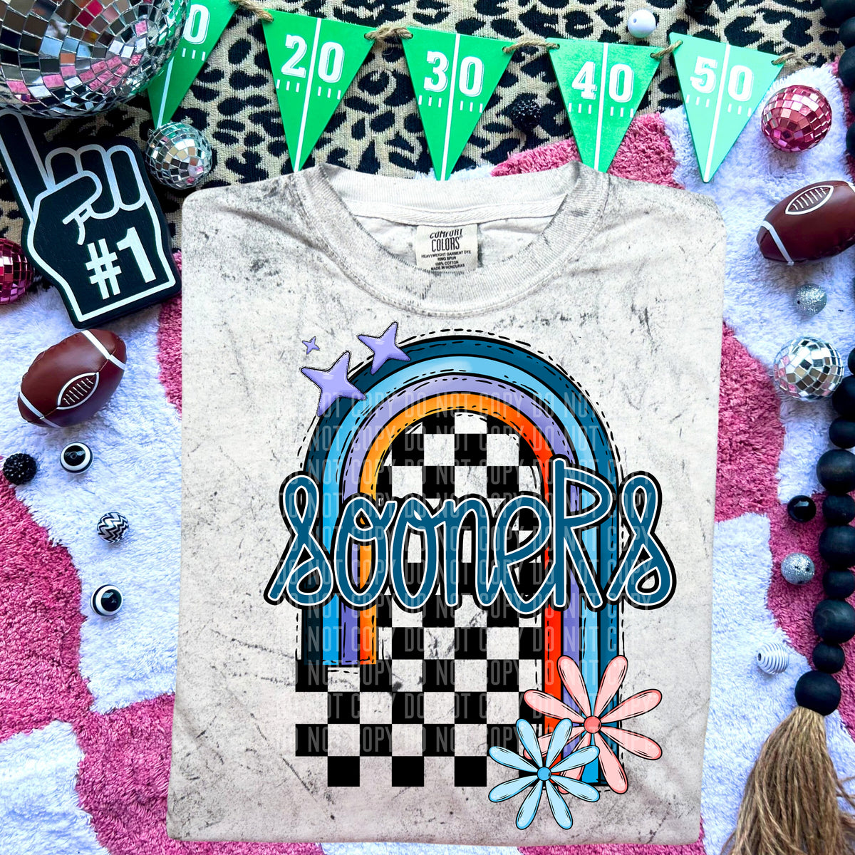 Sooners Half Rainbow 54737 DTF transfer