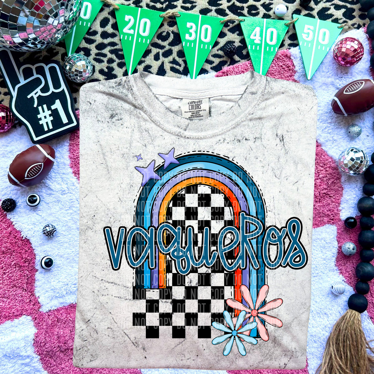 Vaqueros Half Rainbow 54750 DTF transfer