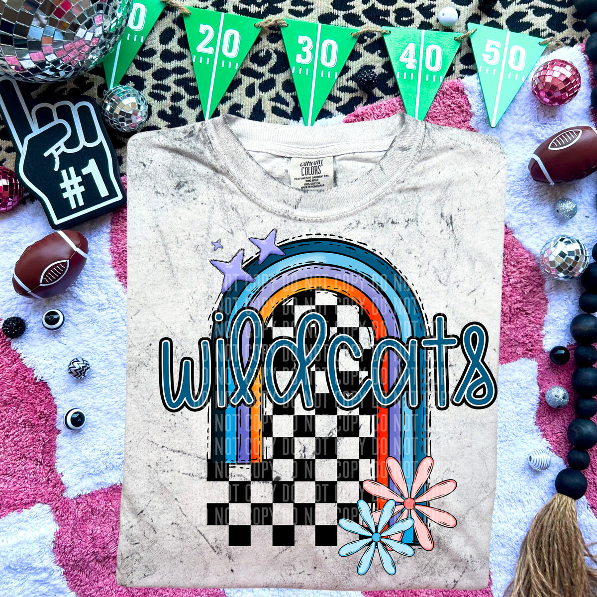 Wildcats Half Rainbow 54758 DTF transfer