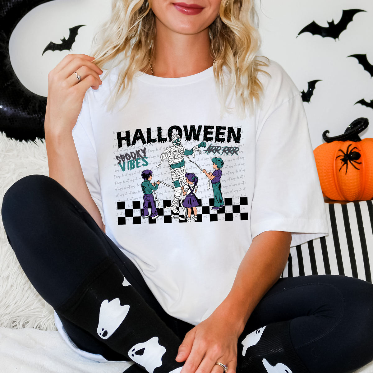 Halloween Spooky Vibes Mummy 61902 DTF transfer