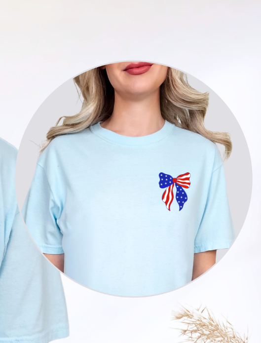 Patriotic bow (Parker) DTF Transfer