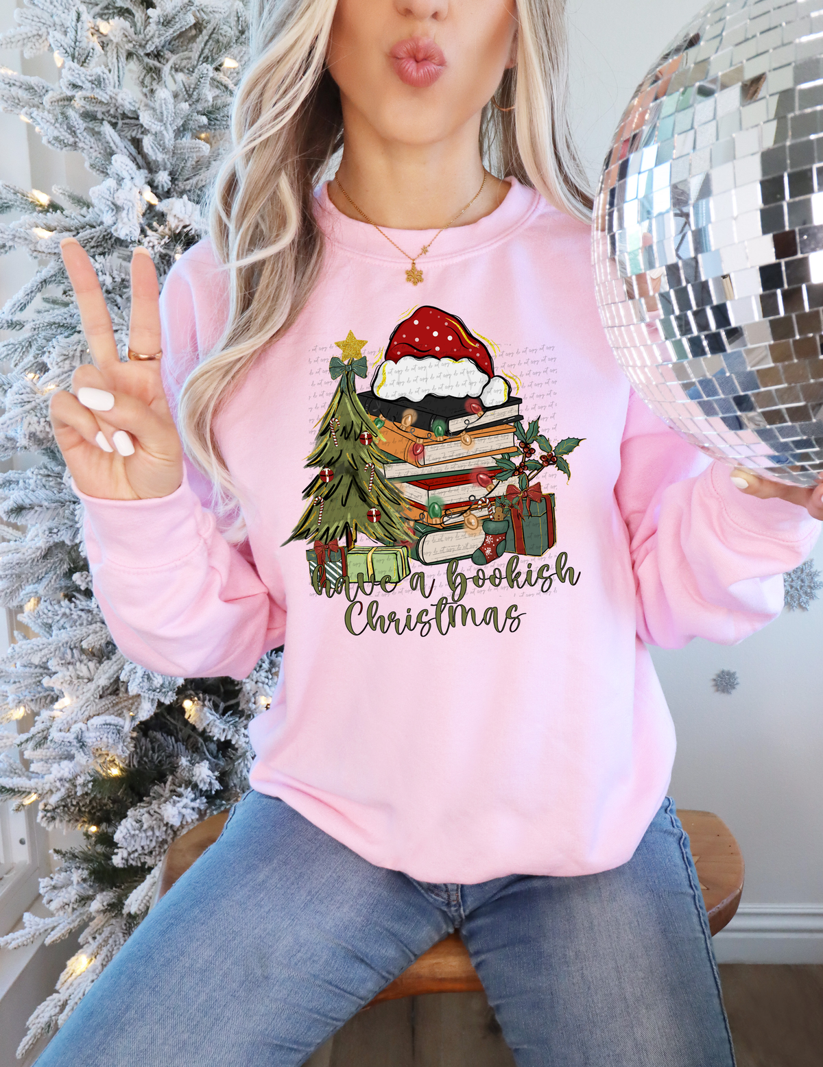 Have A Bookish Christmas 59661 DTF Transfer