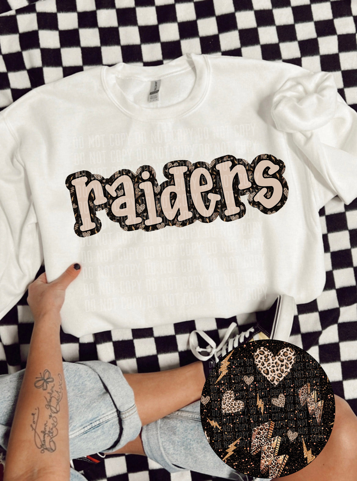 Raiders lightning bolt outline (CCDD) 43591 DTF TRANSFER