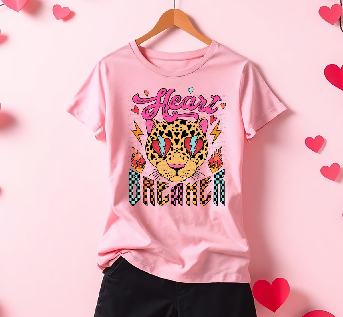 Heart Breaker Heart Spot Cheetah 81493 DTF Transfer