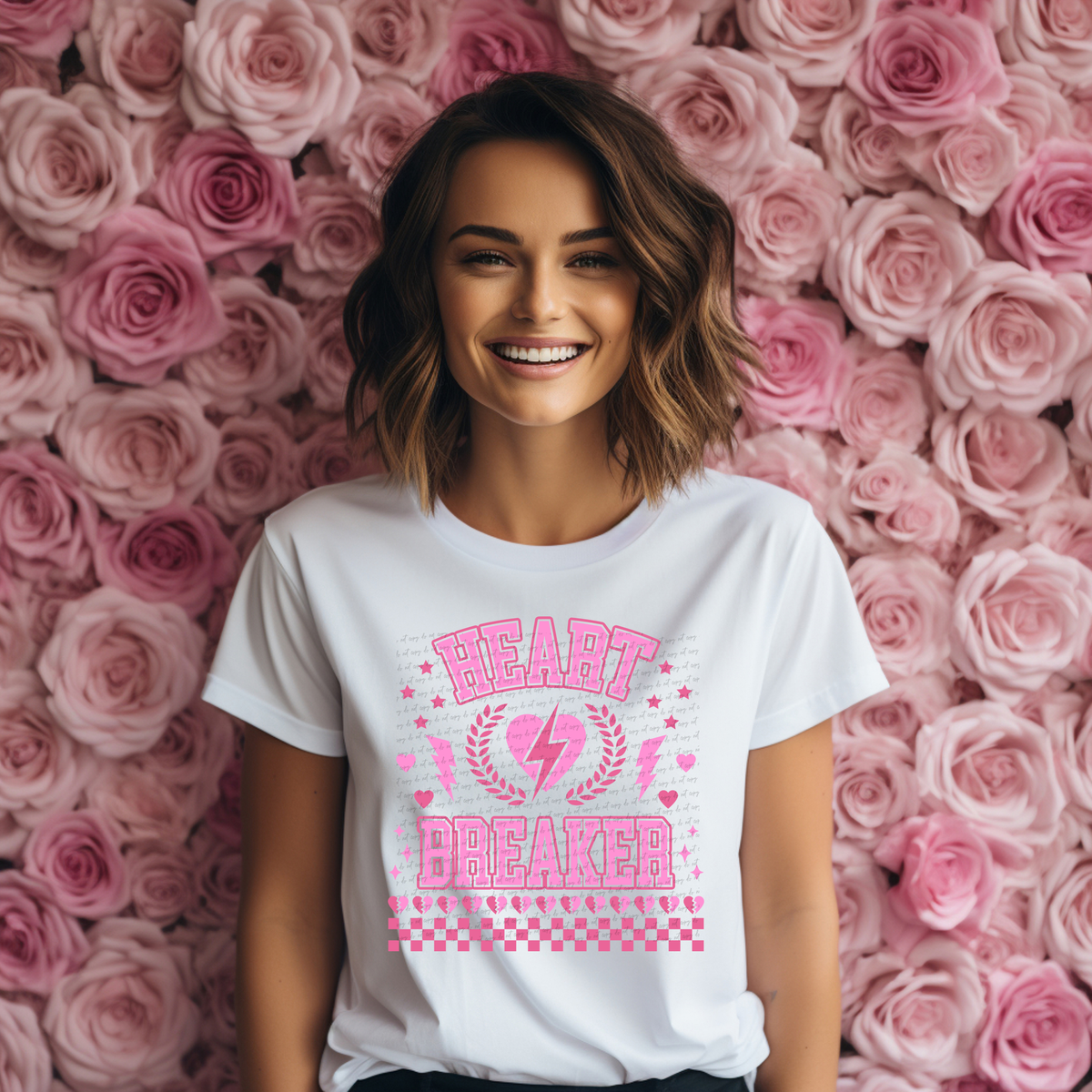 Heart Breaker University Preppy Clear 81497 DTF Transfer