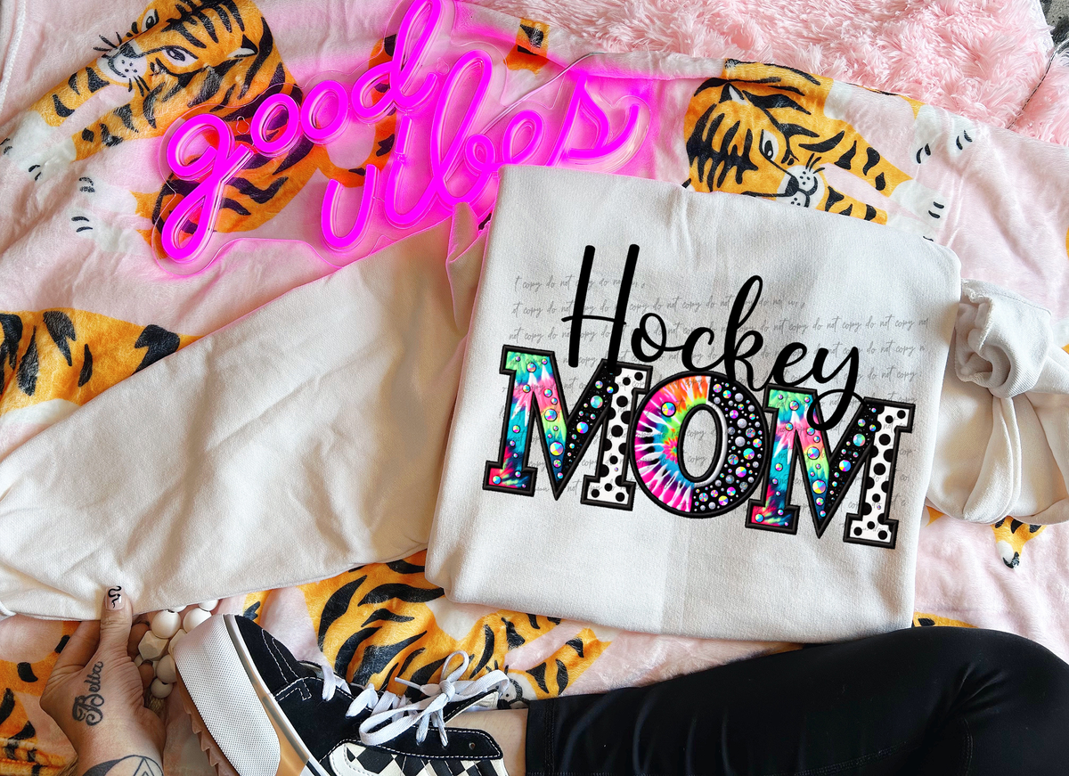 Hockey Mom Faux Rhinestone 59326 DTF transfer