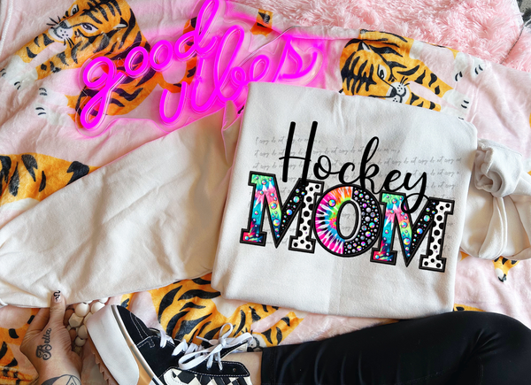 Hockey Mom Faux Rhinestone 59326 DTF transfer