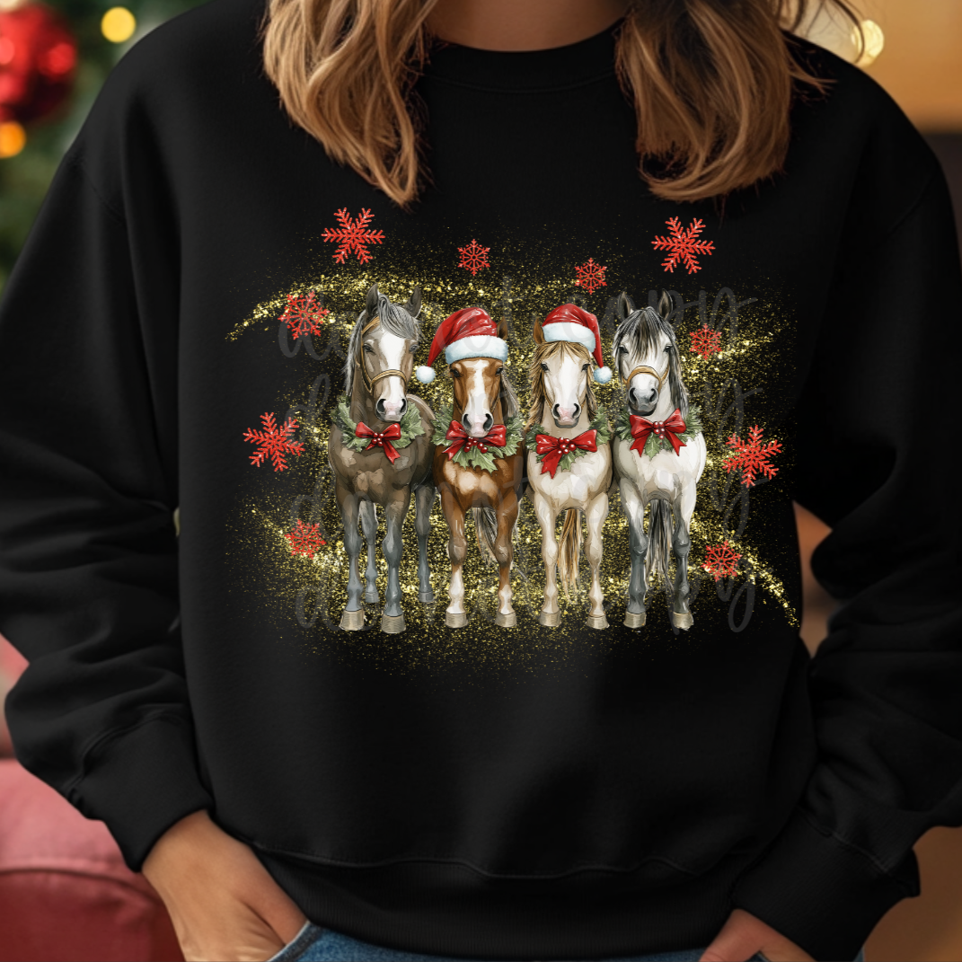 Holiday horses (Parker)  DTF Transfer