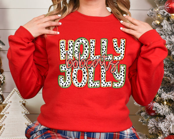 Holly Jolly Bobcats 63871 DTF transfer