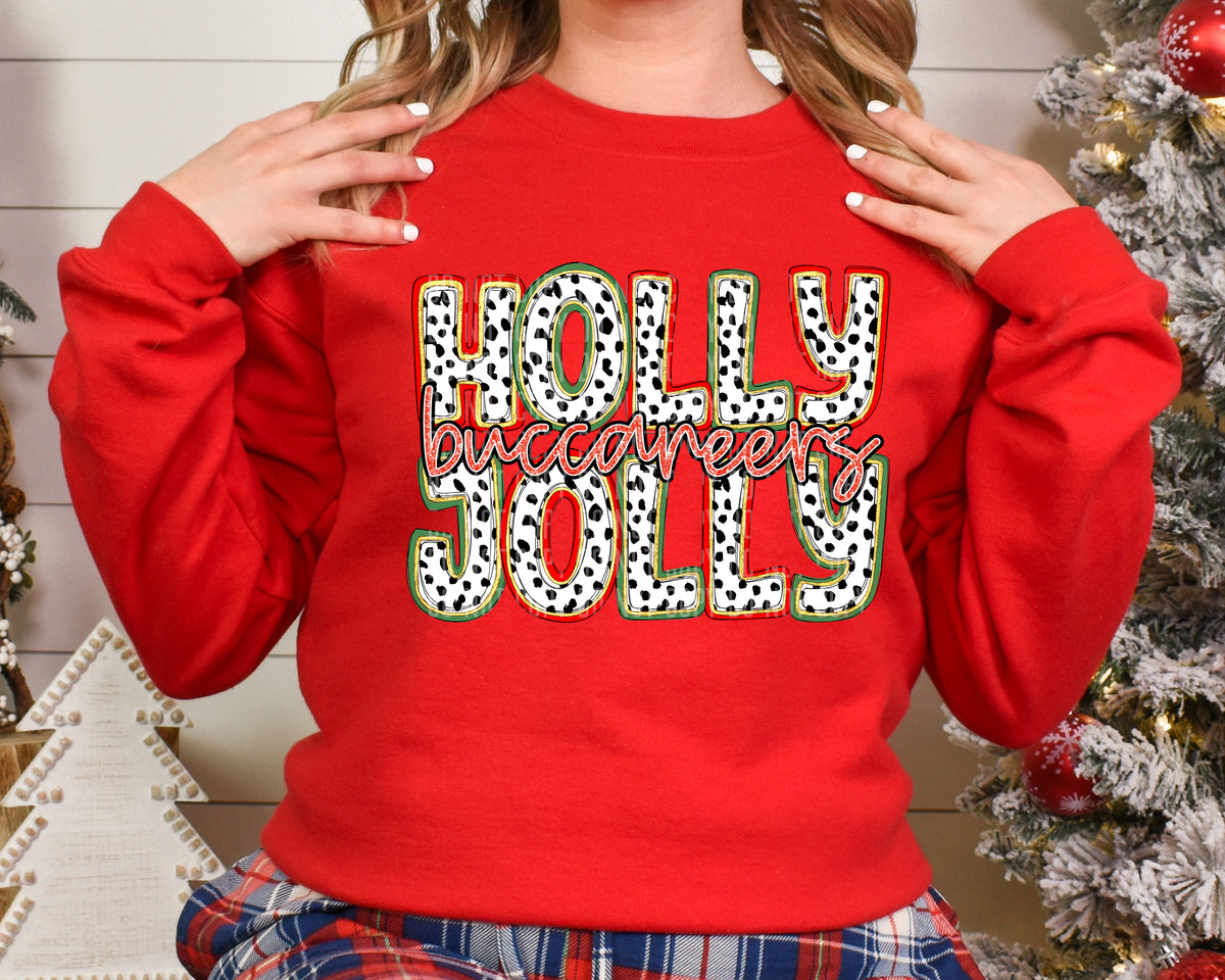 Holly Jolly Buccaneers 63876 DTF transfer
